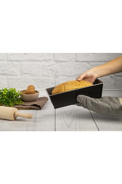 EasyBake Savarin / Dikdörtgen / Kelepçeli 3 Parça Kek Kalıbı Seti - 2100124865 - 7