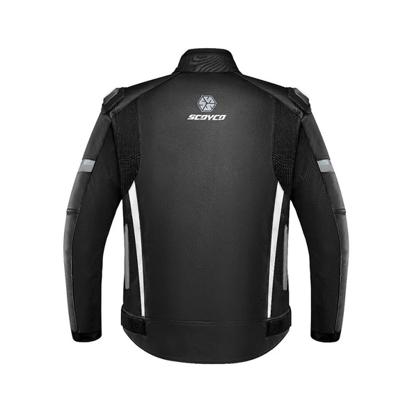 SCOYCO JK153 SİYAH GRİ KORUMALI MOTOSİKLET MONT - Resim 2