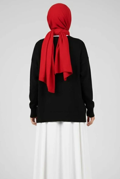 Salaş Yumoş Triko Kazak Siyah - Resim 3