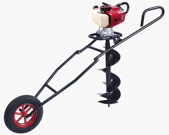 AG52D TOPRAK BURGU MAKİNESİ EL ARABALI 1,9HP 20CM BURGULU