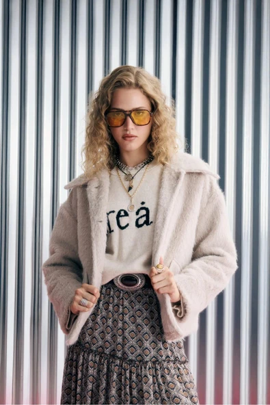 Quzu Cep Detaylı Kadın Ceket ürün görseli 1