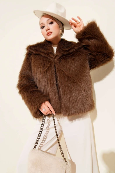 Astarlı Lolita Kürk Kahve ürün görseli 1