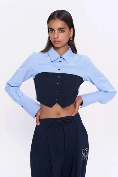 Quzu Gömlek Detaylı Bluz ürün görseli