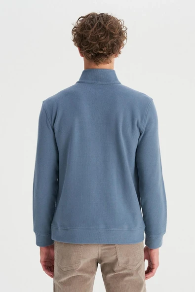 Wrangler Erkek Half  Zip Sweatshirt W2520532405 - Resim 5