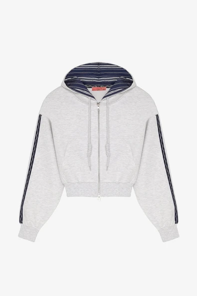 Quzu Kumaş Matchli Kadın Sweatshirt - Resim 2