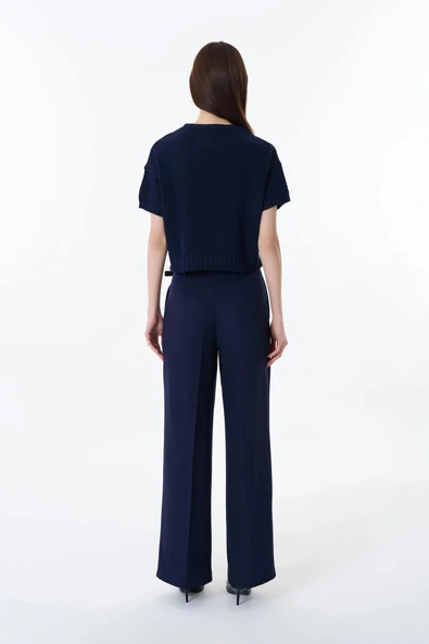 Quzu Yarım Kollu Kadın Kazak - Resim 5