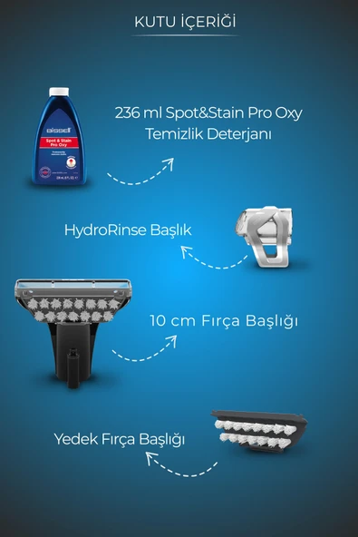 Bissell SpotClean Mini Halı– Koltuk Yıkama ve Leke Çıkarma Makinesi - 3