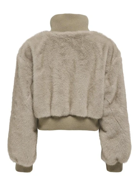 Only Wıckı Lıfe Fur Rıb Kadın Ceket 15349157 - Resim 6