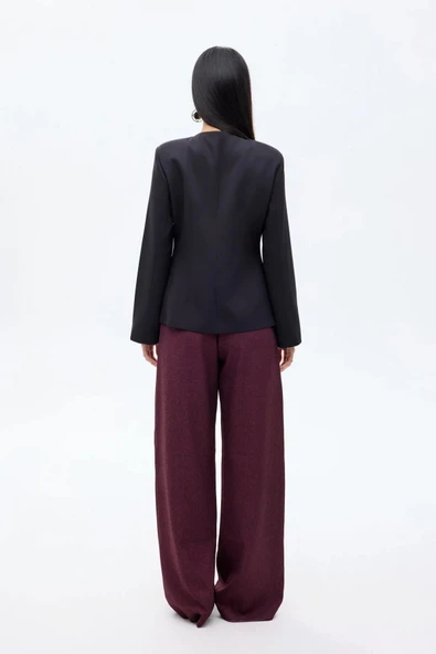 Quzu Düğme Detaylı Kadın Ceket - Resim 5