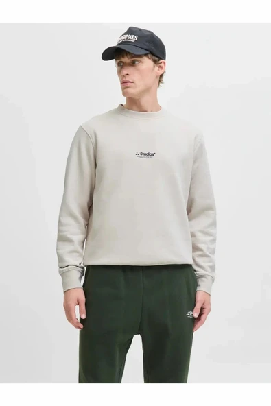 Jack Jones Soho Relax Fit Erkek Sweat 12278791 - Resim 4