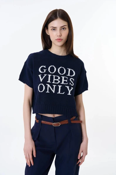 Quzu Yarım Kollu Kadın Kazak ürün görseli