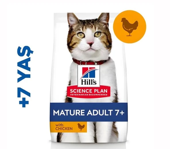 Hills Tavuklu +7 Yaşlı Kedi Maması 1.5kg - Resim 2