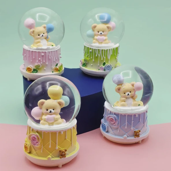 Orta Boy Sevimli Ayıcık Kar Küresi 1 Adet ürün görseli