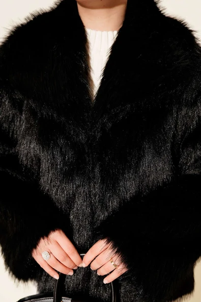 Astarlı Lolita Kürk Siyah - Resim 4