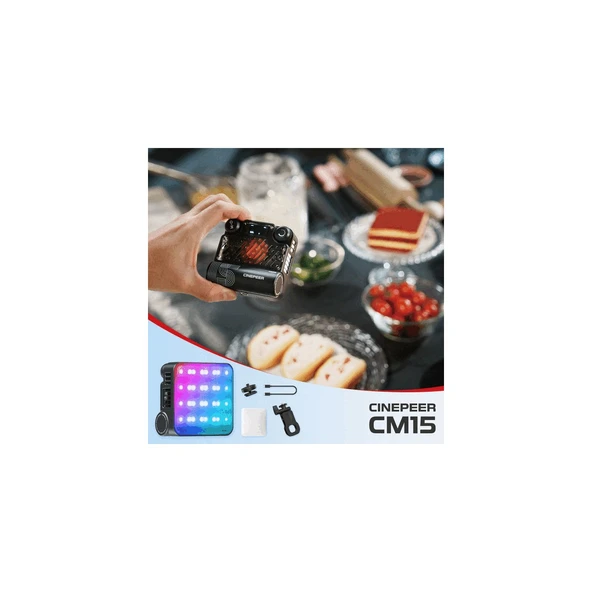 Zhıyun Cınepeer CM15 Mini LED - Resim 4