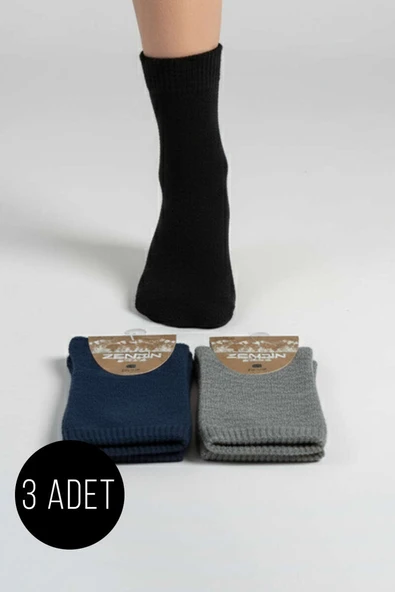 Bayan 3lü Havlu Soket Çorap Asorti 1 ürün görseli 1