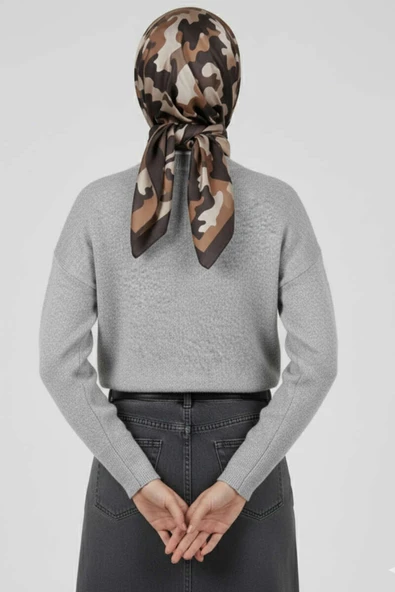 Salaş Yumoş Triko Kazak Gri - Resim 3