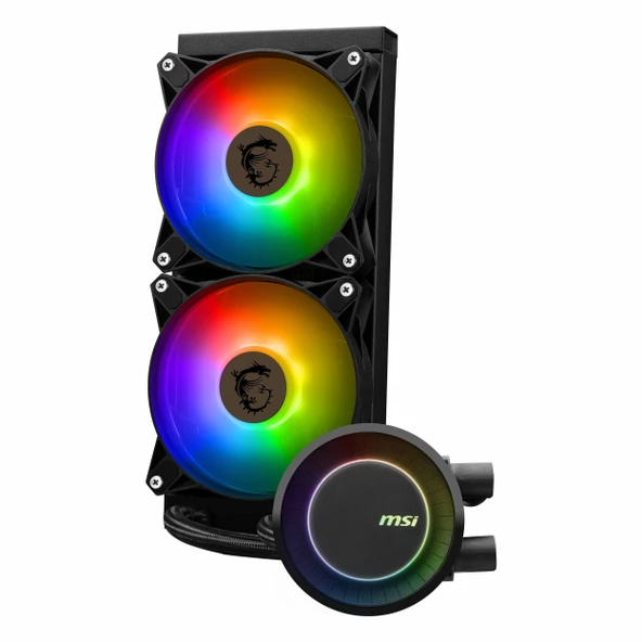 MSI MAG CoreLiquid E240 ARGB 240mm AM5/1700P Siyah İşlemci Sıvı Soğutucu - Resim 4