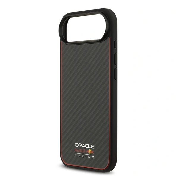 Apple iPhone 17 Air Kılıf Redbull Orjinal Lisanslı M-safe Şarj Özellikli Karbon Fiber Parlayan Logolu Kevlar Kapak - Resim 6