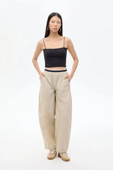 Quzu Ribana Detaylı Kadın Pantolon 26KPNT00766 ürün görseli 1