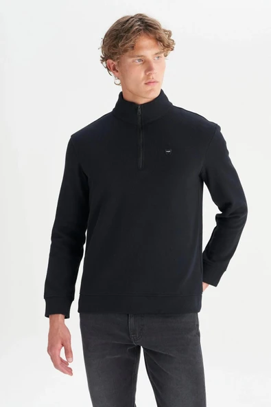 Wrangler Erkek Half  Zip Sweatshirt W2520532001 - Resim 3