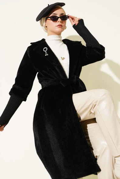 Goldfox Kol Ribanalı Kaban Siyah - Resim 2