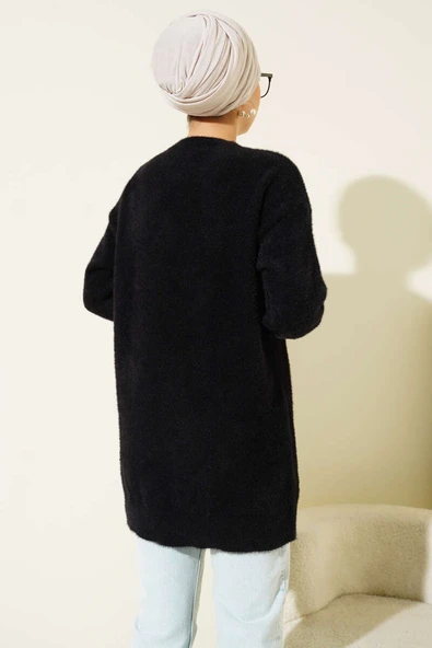 Yaka İncili Sakallı Tunik Siyah - Resim 3