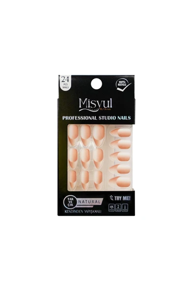 Misyul Takma Tırnak Tak Ve Çık, Sticker Yapıştırıcı, Portakal Çubuğu, Törpü Set ürün görseli