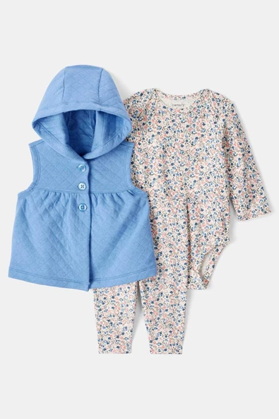 Kız Bebek Yelekli Set CTR-1T547610 ürün görseli