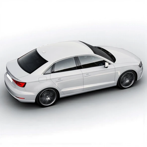 Audi A3 Sedan 2013-2016 Arka Tampon Spoyler Tek Eksoz Çıkış 8V5807521 - 2