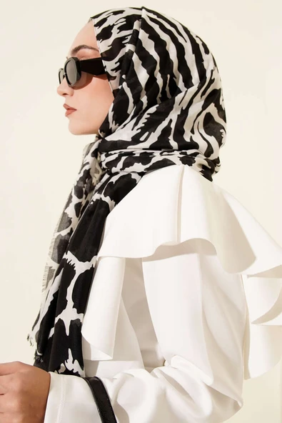 Winter Desenli Bambu Şal Asorti 4 - Resim 3