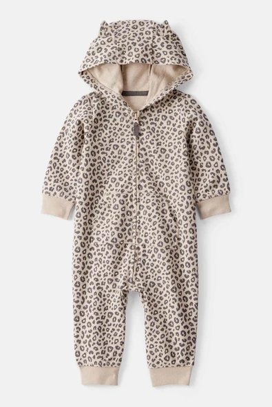 Kız Bebek Kapüşonlu Tulum CTR-1T568710 ürün görseli