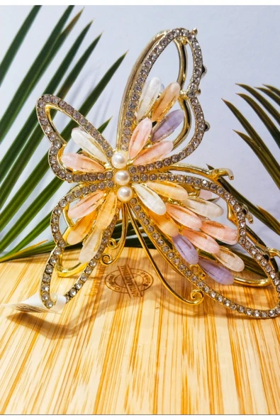 Monalisa Home 10 cm Lüks Gösterişli Renkli Metal Kıstırma Toka ürün görseli