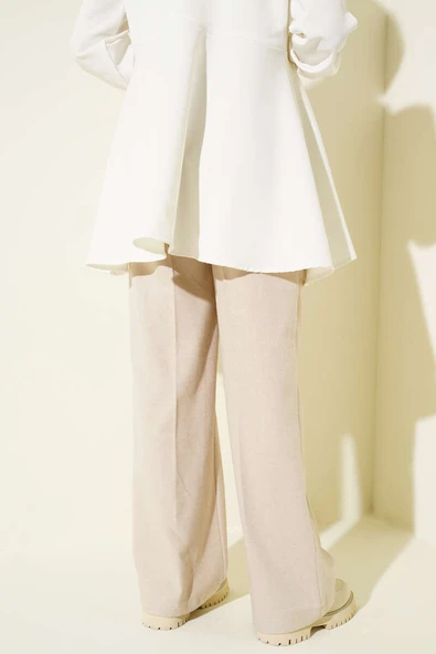 Palazzo Kaşe Pantolon Bej - 3