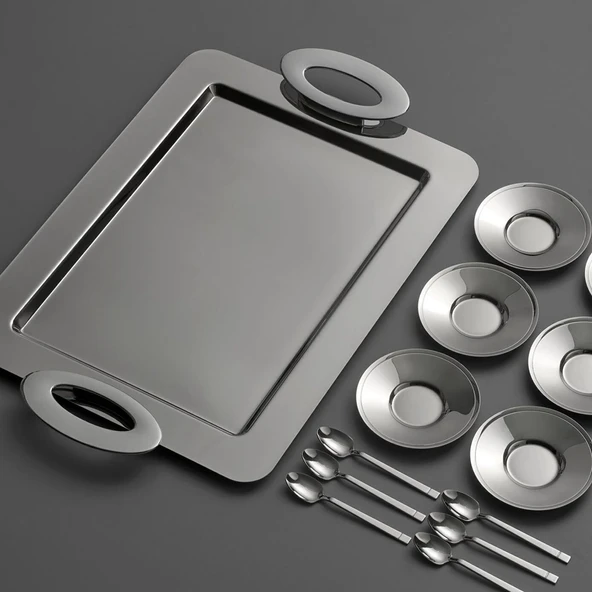 Jumbo Guest 13 Parça Oval Çay Seti - Resim 3