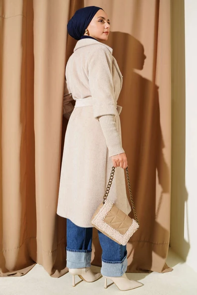 Goldfox Kol Ribanalı Kaban Bej - Resim 3