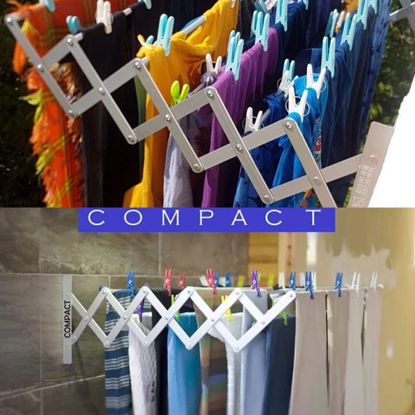 COMĞPACT ÇAMAŞIRLIK 100 CM 9 ASKILI - 4