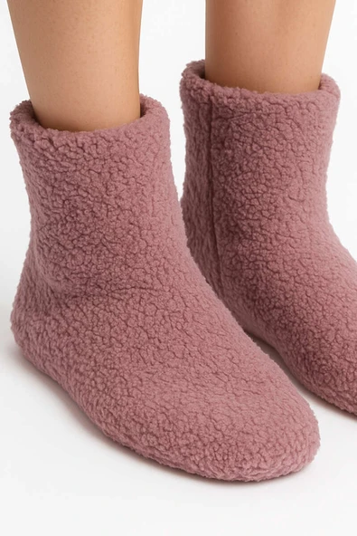 Peluş Ev Patiği Gül Kurusu - Resim 2