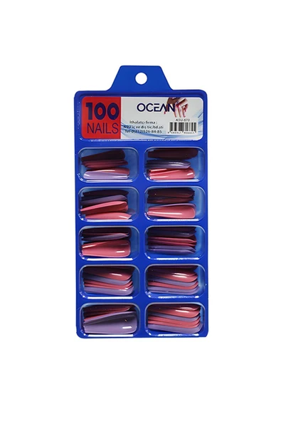 Ocean Takma Tırnak 100'lü Kutulu Balerin Protez Tırnak - 870 ürün görseli