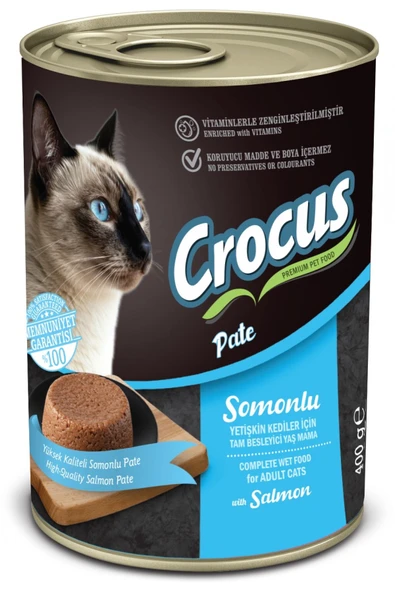 Crocus HN-SHOP Yetişkin Kedi Somonlu Pate Yaş Mama 400g ürün görseli