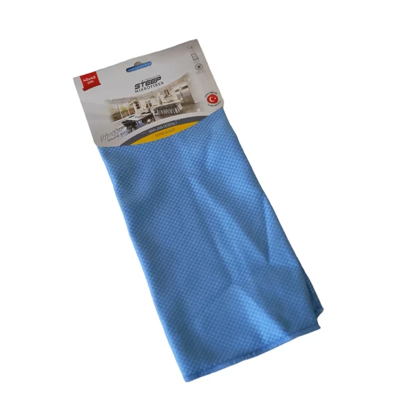 STEEP  Mikrofiber 40x40 cm Baklava Desen Cam Temizlik Bezi - Resim 2