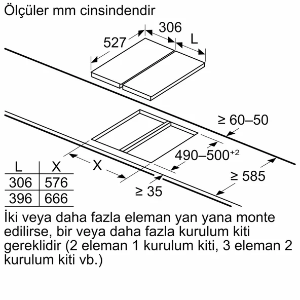 Bosch PKF375CA2E Seramik Domino Ankastre Ocak - 12
