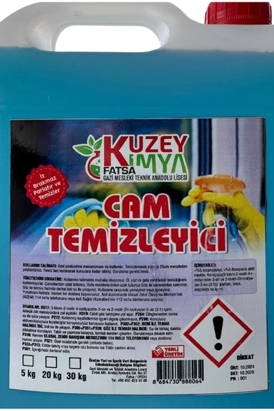 KUZEY KİMYA Cam Temizleyici 5 KG - Resim 4