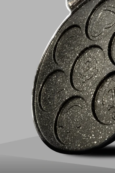 Polochef IPC-126 Döküm Yanmaz Yapışmaz Emojili Pankek Tava Krep Tavası 26 cm - Resim 3