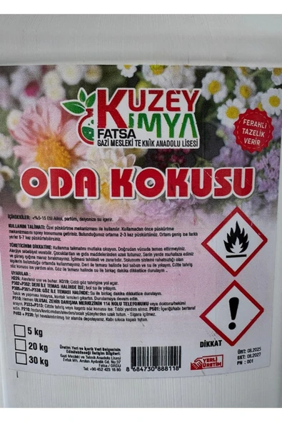 KUZEY KİMYA Oda Kokusu - 5 KG -Softener Esans - Resim 4