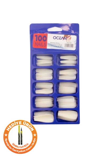 Ocean 100'lü Kutulu Balerin Protez Takma Tırnak 239 ürün görseli
