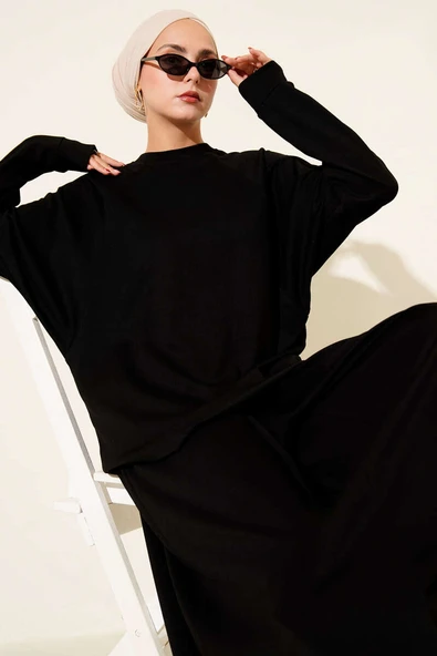 Loyşa Salaş İkili Takım Siyah - Resim 2