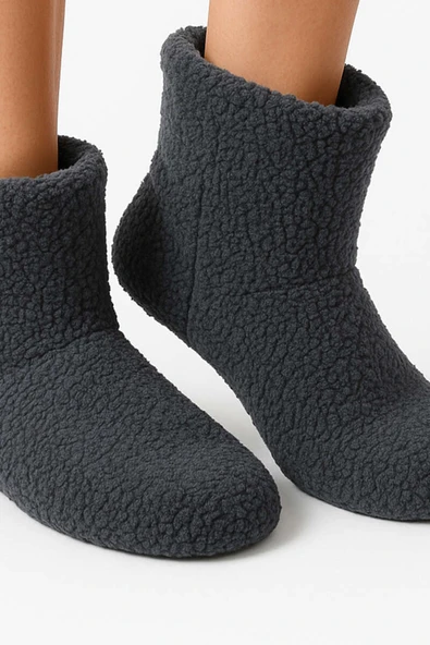 Peluş Ev Patiği Füme - Resim 2