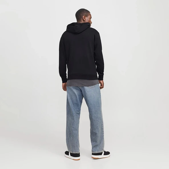 Jack&jones 12268422 Kapsonlu Erkek Sweat - Siyah - 4