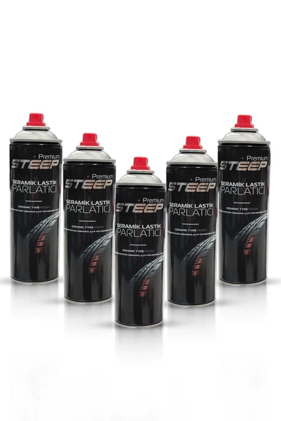 STEEP Seramik Lastik & Tampon Parlatıcı Sprey 5 Adet 500ml - Resim 2